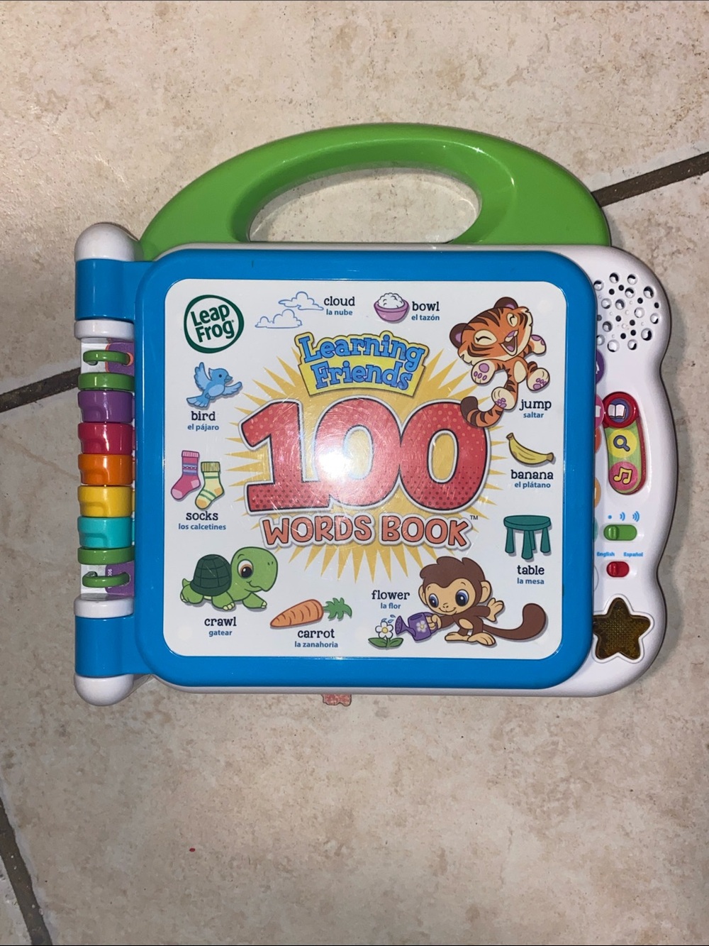 Learning Friends 100 Words Book - Green/Blue